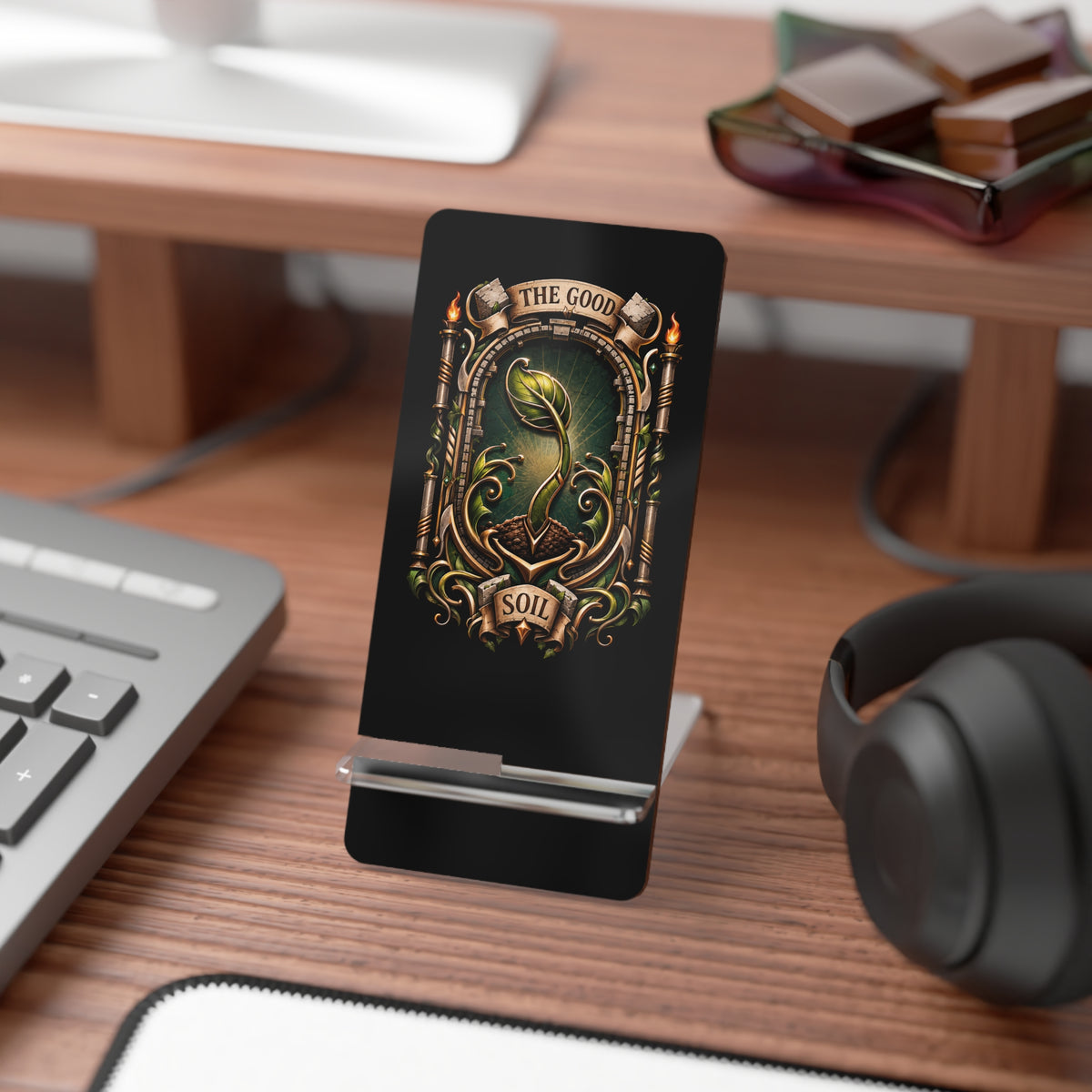 The Good Soil Phone Display Stand