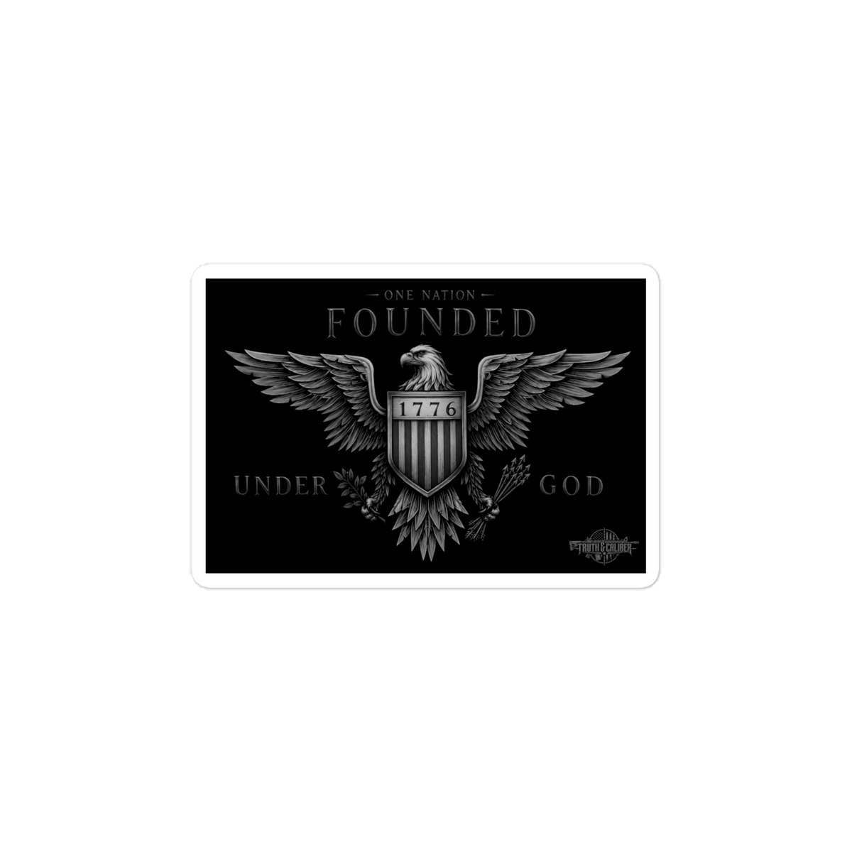 Founded Under God Vinyl Sticker