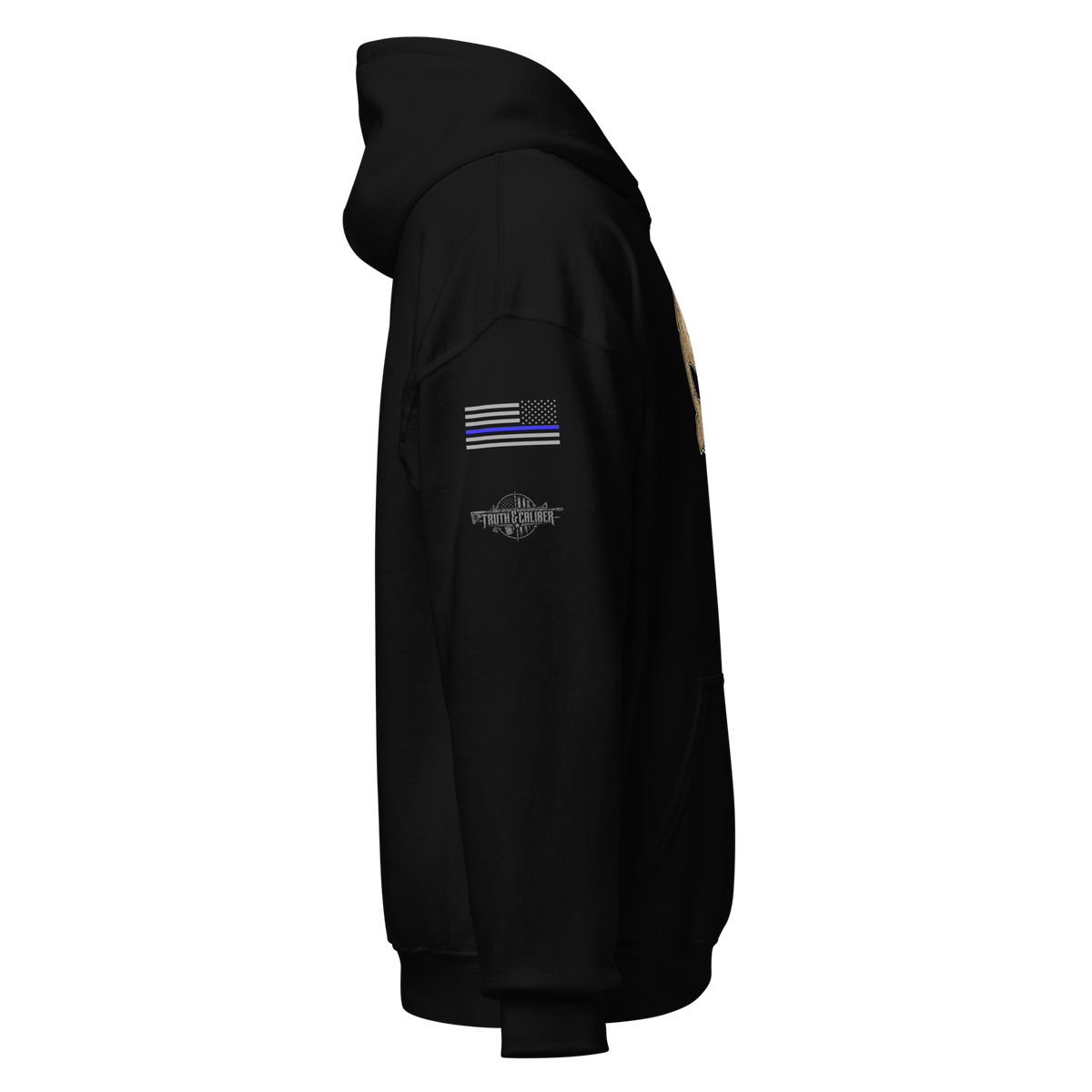 Thin Blue Line Skull Hoodie