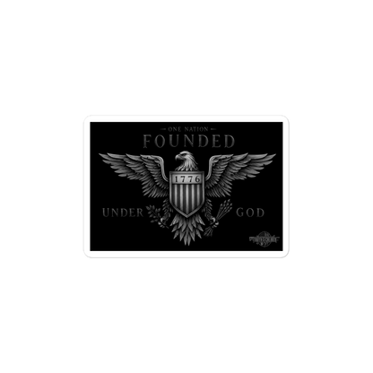 Founded Under God Vinyl Sticker