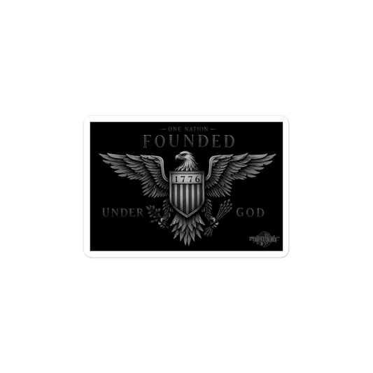 Founded Under God Vinyl Sticker