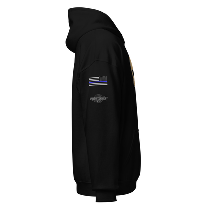 Thin Blue Line Skull Hoodie
